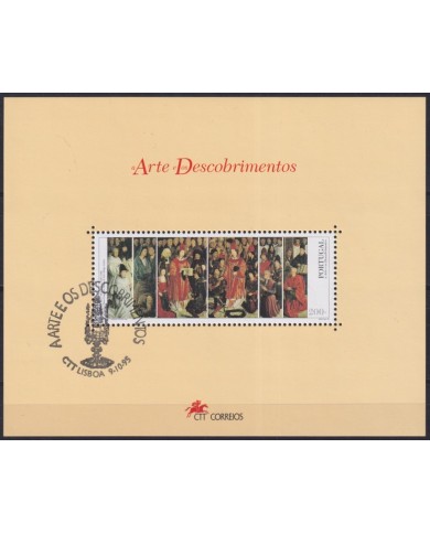 F-EX61223 PORTUGAL USED 1995 DISCOVERY ART PAINTING.