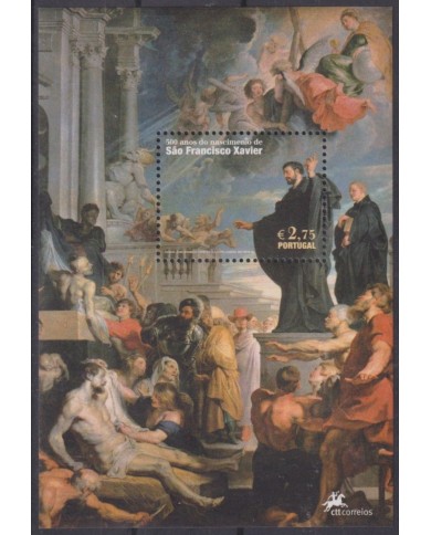 F-EX61929 PORTUGAL MNH 2006 500º ANNIV ST. FRANCIS XAVIER ART PAINTING RELIGION.