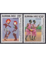F-EX60064 BURKINA FASO MNH 1986 NATIONAL WEEK OF BOBO CULTURE ETHNOGRAPHY.