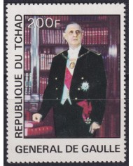 F-EX58680 CHAD TCHAD MNH 1977 FAMOUS PEOPLES CHARLES DE GAULLE FRANCE.