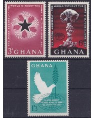 F-EX57477 GHANA MNH 1962 ACCRA PEACE CONFERENCE WHITHOUT ATOMIC BOM.