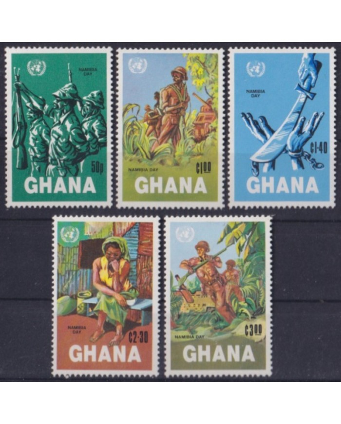 F-EX57480 GHANA MNH 1984 NAMIBIA DAY FIGHTING OF LIBERATION.