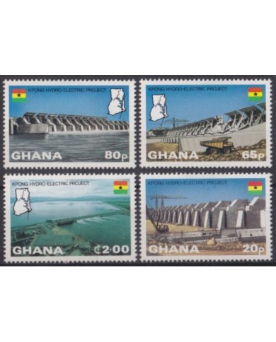 F-EX57483 GHANA MNH 1982 KPONG HYDROELECTRIC PROJECT ENERGY.