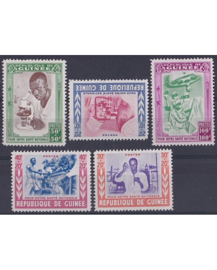 F-EX57419 GUINEA MNH 1960 MEDICINE HEALTH INVESTIGATIONS & DEVELOPMENTS.