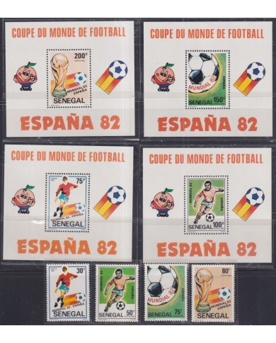 F-EX64277 SENEGAL MNH 1982 CHAMPIONSHIP SOCCER FOOTBALL.