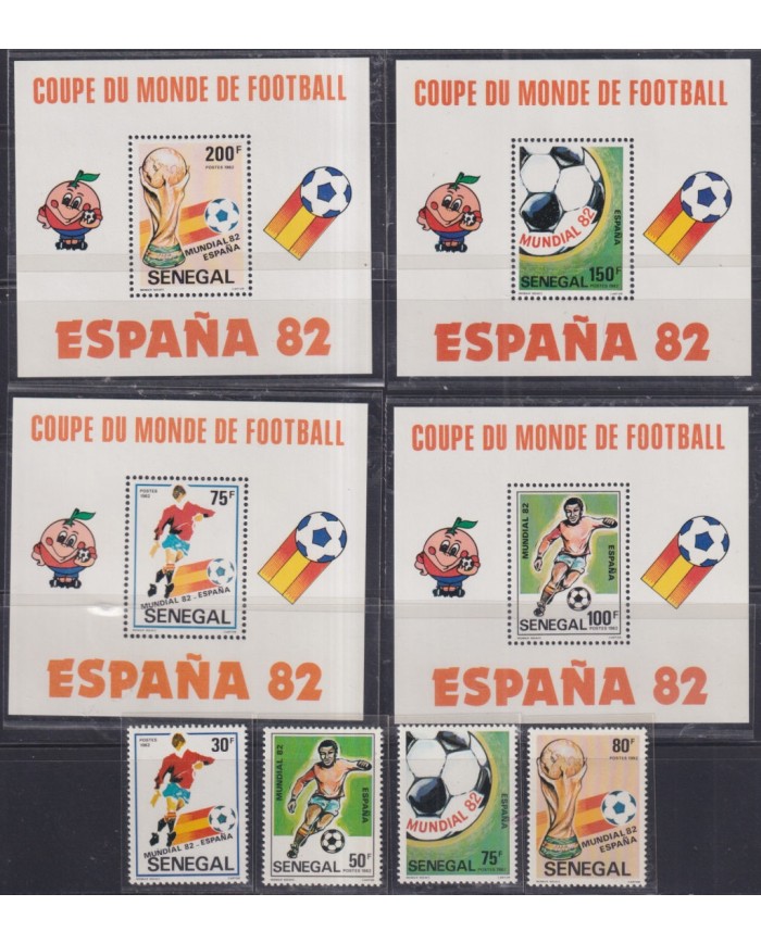 F-EX64277 SENEGAL MNH 1982 CHAMPIONSHIP SOCCER FOOTBALL.