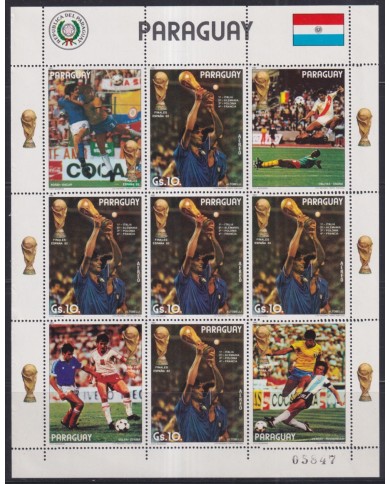 F-EX62290 PARAGUAY MNH 1982 CHAMPIONSHIP SOCCER FOOTBALL.