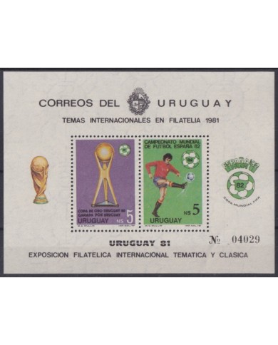 F-EX64280 URUGUAY MNH 1982 CHAMPIONSHIP SOCCER FOOTBALL.