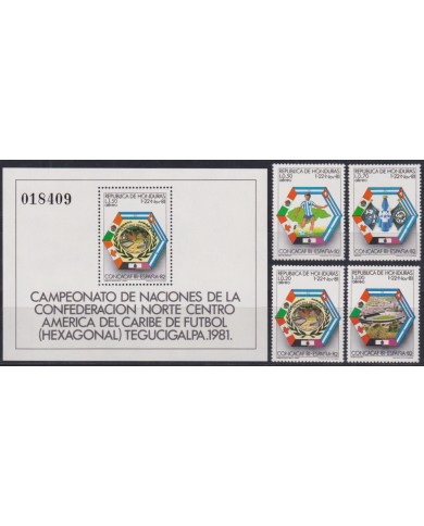 F-EX64285 HONDURAS MNH 1982 WORLD CHAMPIONSHIP SOCCER FOOTBALL.
