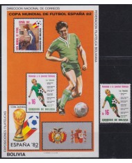 F-EX64255 BOLIVIA MNH 1982 WORLD CHAMPIONSHIP SOCCER FOOTBALL.