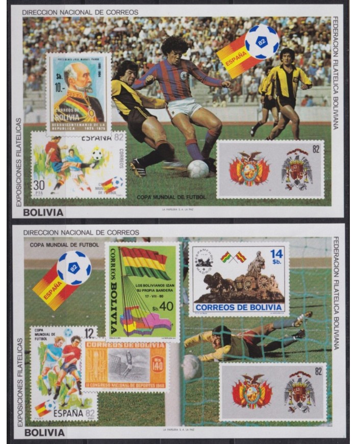 F-EX63637 BOLIVIA MNH 1982 WORLD CHAMPIONSHIP SOCCER FOOTBALL.