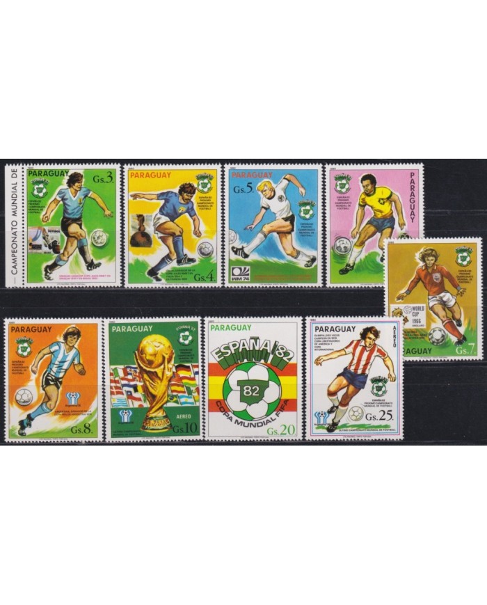 F-EX63621 PARAGUAY MNH 1982 WORLD CHAMPIONSHIP SOCCER FOOTBALL.