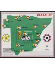 F-EX63642 PARAGUAY MNH 1982 WORLD CHAMPIONSHIP SOCCER FOOTBALL.