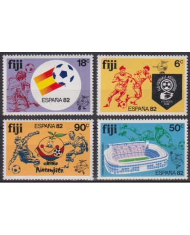F-EX64267 FIJI MNH 1982 WORLD CHAMPIONSHIP SOCCER FOOTBALL.