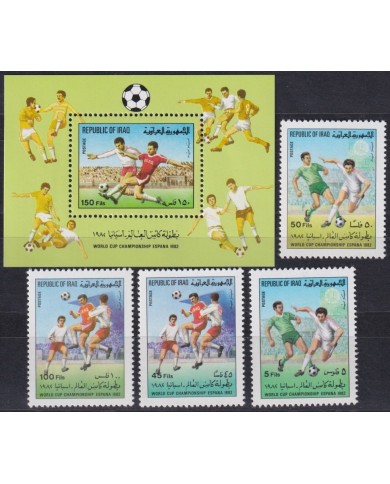 F-EX64271 IRAQ MNH 1982 WORLD CHAMPIONSHIP SOCCER FOOTBALL.