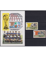 F-EX64274 GRENADA MNH 1982 WORLD CHAMPIONSHIP SOCCER FOOTBALL.