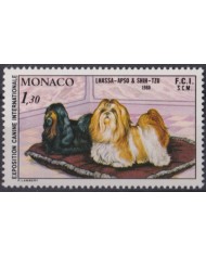 F-EX64453 MONACO MNH 1980 DOG PERROS INTERNATIONAL DOG SHOW.