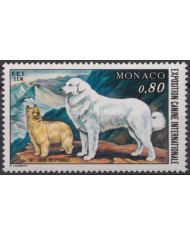 F-EX64456 MONACO MNH 1977 DOG PERROS INTERNATIONAL DOG SHOW.