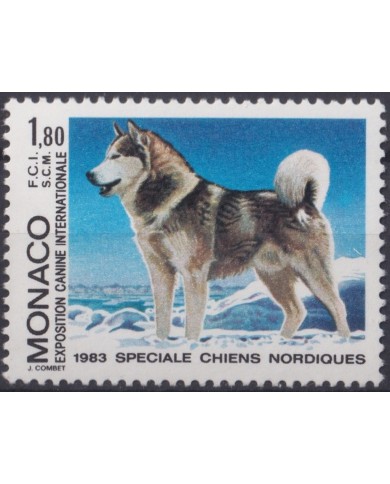 F-EX64463 MONACO MNH 1983 DOG PERROS INTERNACIONAL EXPOSICIÓN CANINA.