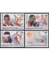 F-EX64459 GUINEA EQUATORIAL MNH 1992 OLYMPIC GAMES BARCELONA SAILING SWIMMING.