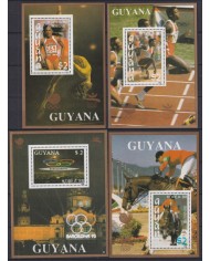 F-EX64625 GUYANA MNH 1988 SEOUL OLYMPIC GAMES TO BARCELONA ATHLETISM.