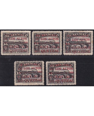 F-EX63835 GUATEMALA MH 1930 INAUGURATION LOS ALTOS TRAIN LOCOMOTIVE RAILROAD.