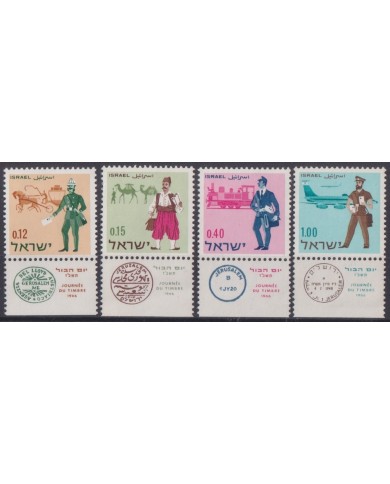 F-EX63532 ISRAEL MNH 1966 STAMPS DAY CAMEL AIRPLANE RAILWAYS TRAIN RAILROAD.