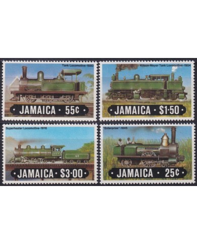 F-EX63392 JAMAICA MNH 1984 RAILWAYS TRAIN LOCOMOTIVE RAILROAD FERROCARRIL.