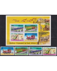 F-EX62868 KENYA MNH 1976 RAILWAYS TRAIN LOCOMOTIVE RAILROAD FERROCARRIL