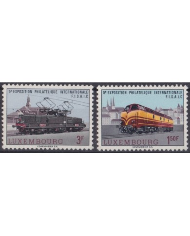F-EX63547 LUXEMBURG MNH 1966 RAILWAYS TRAIN LOCOMOTIVE RAILROAD FERROCARRIL.