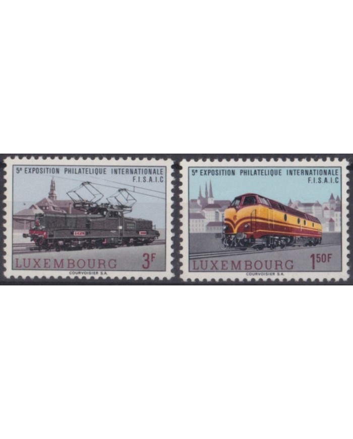 F-EX63547 LUXEMBURG MNH 1966 RAILWAYS TRAIN LOCOMOTIVE RAILROAD FERROCARRIL.