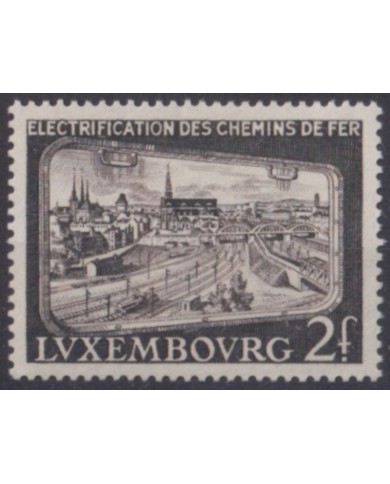 F-EX63545 LUXEMBURG MNH 1956 ELECTRIC RAILWAYS TRAIN LOCOMOTIVE RAILROAD FERROCARRIL.
