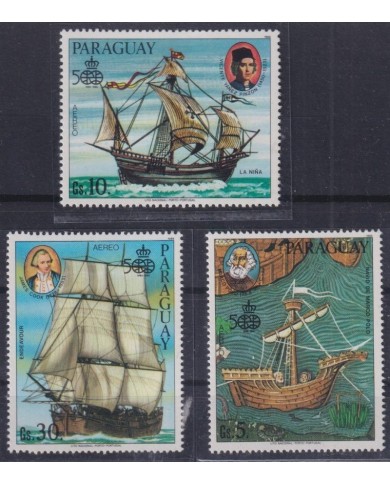 F-EX64464 PARAGUAY MNH 1986 BARCO DE DESCUBRIMIENTO COLUMBUS MARCO POLO PINZON COOK.