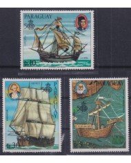 F-EX64464 PARAGUAY MNH 1986 BARCO DE DESCUBRIMIENTO COLUMBUS MARCO POLO PINZON COOK.