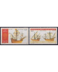 F-EX64471 DJIBOUTI MNH 1986 DISCOVERY AMERICA COLON COLUMBUS SHIP BARCOS.