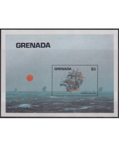F-EX64480 GRENADA 1984 MNH DISCOVERY AMERICA SHIP BARCOS SPANISH GALEON.