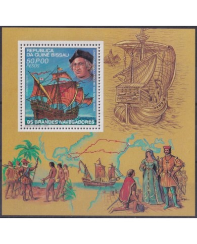 F-EX64486 GUINEA BISSAU MNH 1984 DISCOVERY COLUMBUS VOYAGE SHIP COLON BARCOS.
