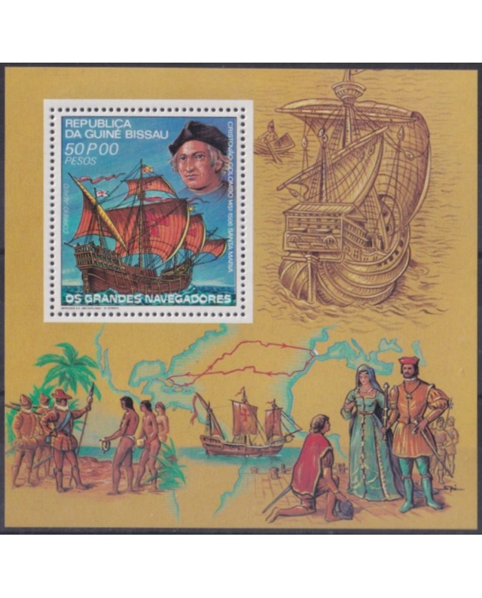 F-EX64486 GUINEA BISSAU MNH 1984 DISCOVERY COLUMBUS VOYAGE SHIP COLON BARCOS.