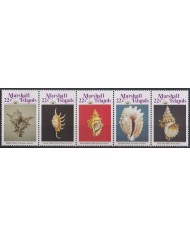 F-EX64502 MARSHALL IS MNH 1985 SEA MARINE WILDLIFE REEF CORAL SHELL.