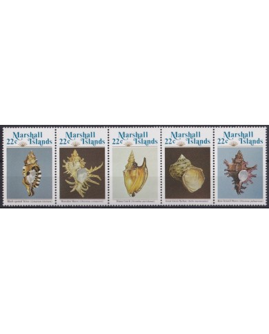 F-EX64505 MARSHALL IS MNH 1985 SEA MARINE WILDLIFE REEF CORAL SHELL.