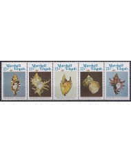 F-EX64505 MARSHALL IS MNH 1985 SEA MARINE WILDLIFE REEF CORAL SHELL.