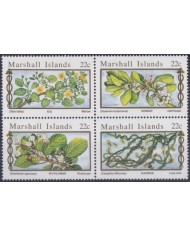 F-EX64507 MARSHALL IS MNH 1985 FLOWER FLORES BLOCK.