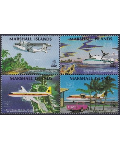 F-EX64503 MARSHALL IS MNH 1986 AMERIPEX AVION AIRPLANE CATALINA ANPHIBIAN GRUMMA.