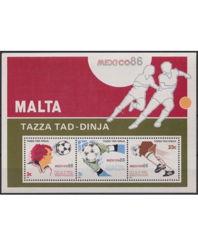 F-EX64494 MALTA MNH 1986 MEXICO SOCCER FOOTBALL FUTBOL WOLD CUP.