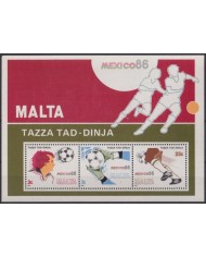 F-EX64494 MALTA MNH 1986 MEXICO SOCCER FOOTBALL FUTBOL WOLD CUP.