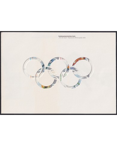 F-EX65032 GERMANY MNH 2002 WINTER OLYMPIC SALT LAKE GAMES SPECIAL CARD.