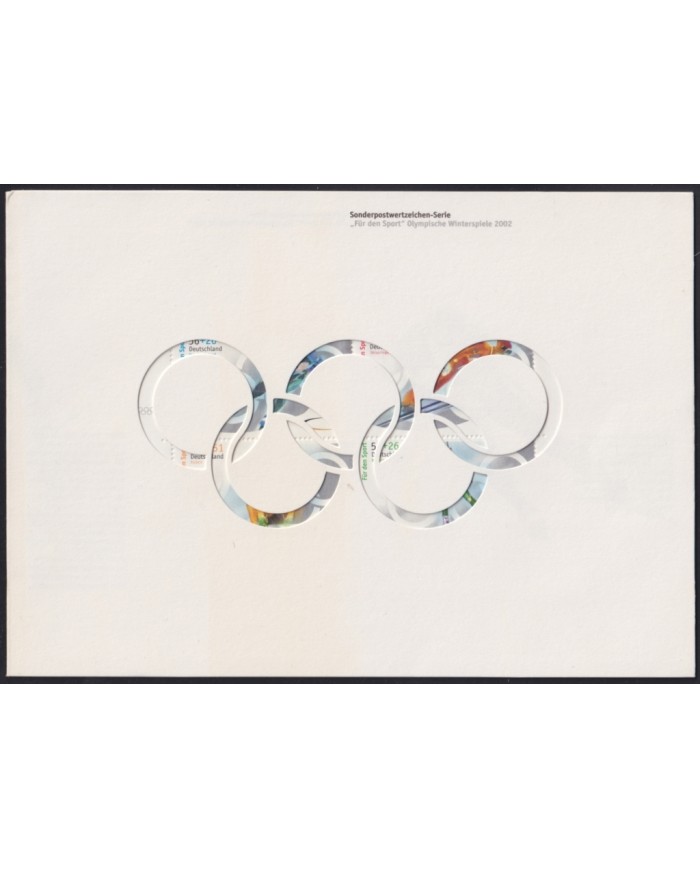 F-EX65032 GERMANY MNH 2002 WINTER OLYMPIC SALT LAKE GAMES SPECIAL CARD.