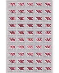 F-EX65037 LATVIJA 1990 RECOGNITION OF OLYMPIC LATVIA COMMITTEE SPECIAL SHEET OF 50.