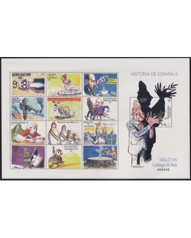 F-EX65003 ESPAÑA SPAIN MNH 2017 GALLEGO & REY CARTOONS HISTORIA DE ESPAÑA II.