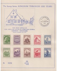 F-EX65022 DENMARK DANMARK 1961 OPEN AIR MUSEUM AARHUS SPECIAL CARDBOARD.